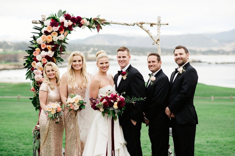 Stunning Outdoor California Wedding At Pebble Beach Perfete